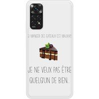 Siliconen hoesje compatibel met Redmi Note 11 4G Eet taarten