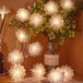 Blanc chaud guirlande décorative LED d'intérieur blanche - Lot de 20 - Guirlande lumineuse câble transparent alimenté par USB 3 m