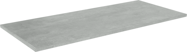 Linie Lado enkel of dubbel tablet beton donkergrijze melamine 120,5 x 46,5 cm