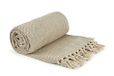 Emma Barclay Visgraat - Gerecycleerde Katoenen Patroon Stoel Sofa Setee Bed Sprei Over Deken in Naturel - 70x100 (178x254cm)
