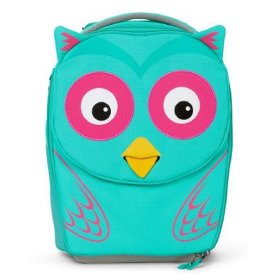 Affenzahn Kinderkoffer Eluise uil - Turquoise