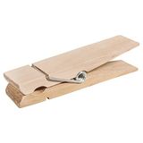 Rayher Grote houten wasknijper XL, 15 x 3,4 cm, van onbehandeld berkenhout, houten klem
