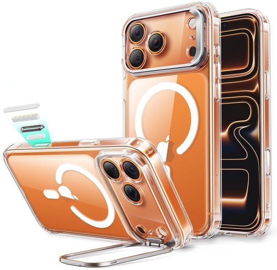 ESR Classic Hybrid HaloLock Hoesje Geschikt voor Apple iPhone 17 Pro Max - Transparant