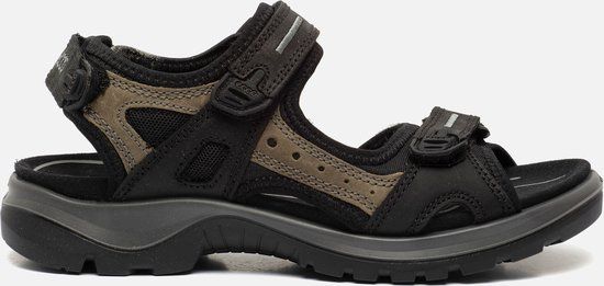 ECCO Offroad Sandalen Dames - Maat 39 - Zwart/Beige/Grijs