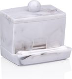 Merkloos / Sans marque Edco Wattenschijfjes organizer/opberger - 9 x 7 x 8 cm - marmer look