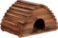 Relaxdays Egelhuisje met bodem - 25 x 40 x 30 cm - hout