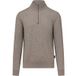 State Of Art Half Zip Trui Wool Blend Melange Taupe - Maat M - Heren - Pullovers