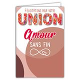 Afie Felicitatiekaart Union Pacs Bruiloft Liefde Hart 12 x 17,5 cm Glanzend PEFC