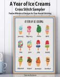 A Libri GmbH A Year of Ice Creams Cross Stitch Sampler