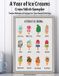 A Libri GmbH A Year of Ice Creams Cross Stitch Sampler
