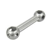 FISCHER 85510 beensleutel, zilver, één maat