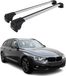 BMW Barreaux de toit, supports de base pour BMW Série 3 Touring F31 G21, 2012-2025, aluminium, argent, 2 pièces