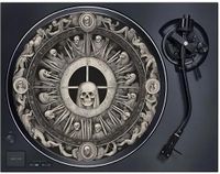 Rock On Wall Vilt voor platenspeler 33T - Skull Wheel - 2mm dik - Made in Europe