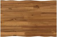 vidaXL - Tafelblad - Glas - Naturel - 90 x 40 x 3,2 cm