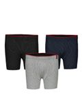 Weweus Boxershorts navy / lichtgrijs / bloedrood / zwart
