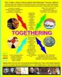 TOGETHERING: Rebuild what we have LOST; Refound selves on people not TOOLS; Stop hiding from SELF; CURE & RULE Socialness-Destroying "Social Media"