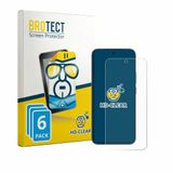 BROTECT - Screenprotector voor Vivo Y600 Turbo - Folie Beschermfolie transparant 6 Stuks