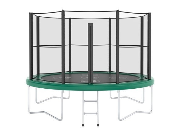 Akrobat Orbit trampoline 430 cm met veiligheidsnet en trapje