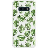 Samsung Galaxy S10e Verstevigd hoesje met sublimatie bedrukking, compatibel met Feuilles de monstera