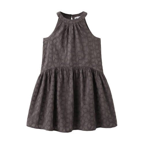 Mango Kids halterjurk donkerbruin