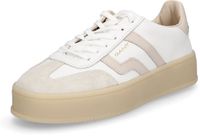 Gant Footwear Cuzima Lage Sneakers Dames Wit Leer Rubber Normaal Leer Rubber