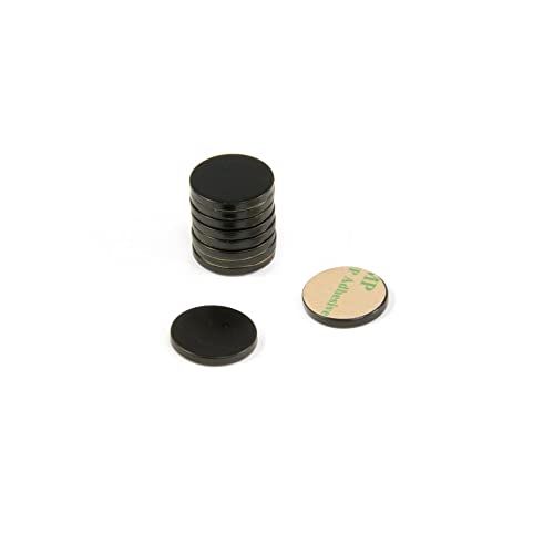 Magneet Expert - Zwarte Stalen Disc - 16mm x 2mm - 10 stuks