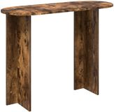 vidaXL Wandtafel Gerookt eiken 100 x 39,5 x 75 cm Bewerkt hout