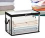 Boîtes de rangement transparentes avec poignées pour livres et documents