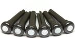 Graph Tech PP 2044 00 TUSQ Presentation Style Bridge Pins noir avec incrustations nacre (6 pièces)