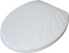 Blanc Abattant WC Duroplast - Forme coquille - Très stable - Ajustement universel