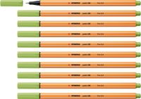 STABILO point 88 - Premium Fineliner - Fine 0,4 mm – Pistache Groen – Doos 10 stuks