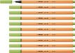STABILO point 88 - Premium Fineliner - Fine 0,4 mm – Pistache Groen – Doos 10 stuks