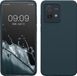 kwmobile telefoonhoesje geschikt voor Motorola Moto G84 5G - Hoesje met siliconen coating - Smartphone case in leisteen