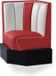 Bel Air Dinerbank Hoek HW-60/60 Rood