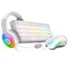 REDRAGON S129W Clavier et Souris Gaming - Blanc - QWERTY Anglais - Mécanique - RGB