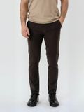 TEESHOPPEN Broek ' Structure ' donkerbruin