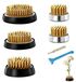 Laiton Kenzan support de fleurs set de 5