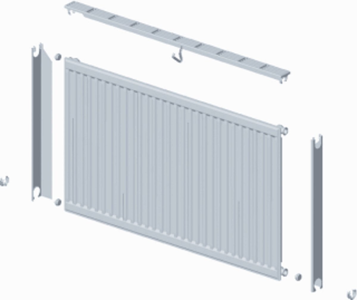 Stelrad Compact paneelradiator type 11 700 x 800 mm 894 w wit ral 9016