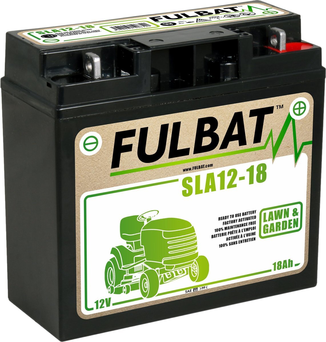 Fulbat Fulbat/BoParts accu universeel 12V/18Ah