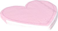 Givi Italia Feest servetten - 16x - roze - hart - 3 laags - 33x33cm