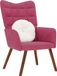 Maison Exclusive fauteuil, wijnrood, fluweel