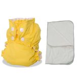 APPLECHEEKS Stoffen luiers van stof, wasbaar, Enfant - Taille 3 (14-30 kg) - Zeste de Citron