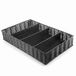 Lacor - 63484 - bestekbak rotan polypropyleen GN 1/1, 100% BPA-vrij, verchroomd frame, vaatwasmachinebestendig, 53 x 32,5 x 9 cm, zwart