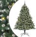 vidaXL Kunstkerstboom Groen 240 cm PVC Plastic Staal