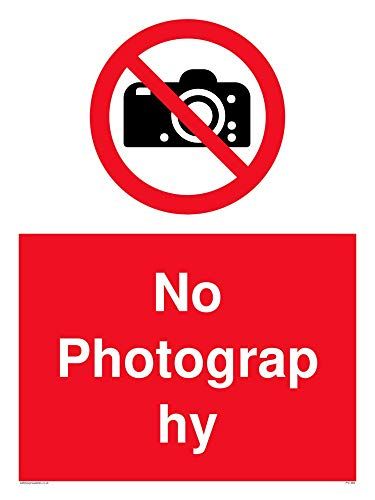 Viking Signs "No Photography" Sign - Correx - 400x300mm