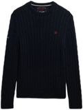Superdry Cotton Cable Knit Sweater Heren - Maat M