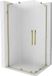Mexen Velar L Duo douchecabine 100 x 90 cm, matglas, goud