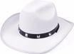 Rubies Witte cowboy hoed met studs