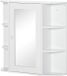 TRUUSK Armoire de toilette pour salle de bain - Montage mural - Blanc - 66x17x63cm
