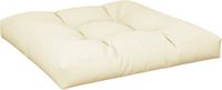 vidaXL Palletkussen 70x70x12 cm stof crèmekleurig
